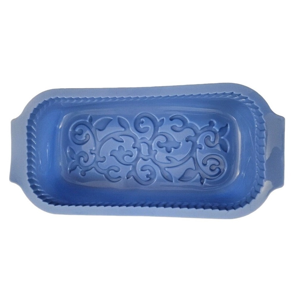 GS ProBake Flex Blue Nonstick Flexible Silicone Loaf Pan Rectangular‎ Bakeware